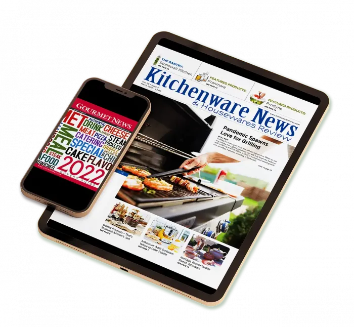 Kitchenware News on tablet